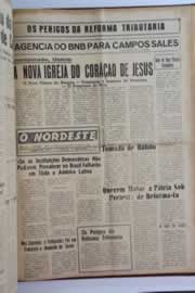 Página do jornal O Nordeste de novembro de 1961
