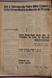 Página do jornal O Nordeste de janeiro de 1962
