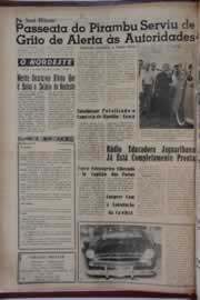 Página do jornal O Nordeste de janeiro de 1962