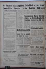 Página do jornal O Nordeste de janeiro de 1962