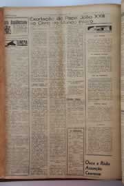 Página do jornal O Nordeste de março de 1962