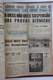 Página do jornal O Nordeste de março de 1962