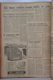 Página do jornal O Nordeste de março de 1962
