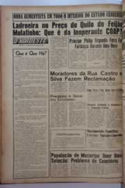 Página do jornal O Nordeste de março de 1962