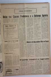 Página do jornal O Nordeste de abril de 1962