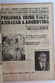 Página do jornal O Nordeste de abril de 1962