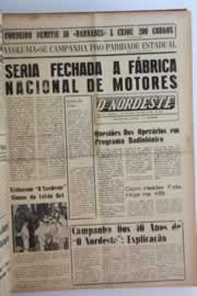 Página do jornal O Nordeste de abril de 1962