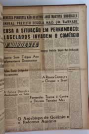 Página do jornal O Nordeste de maio de 1962