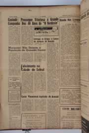 Página do jornal O Nordeste de maio de 1962