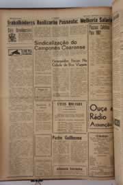 Página do jornal O Nordeste de maio de 1962