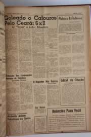 Página do jornal O Nordeste de maio de 1962