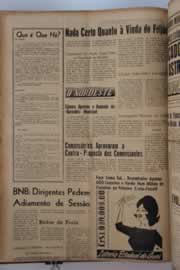Página do jornal O Nordeste de maio de 1962
