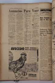 Página do jornal O Nordeste de maio de 1962