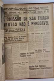 Página do jornal O Nordeste de maio de 1962