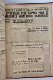 Página do jornal O Nordeste de junho de 1962