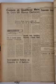 Página do jornal O Nordeste de junho de 1962