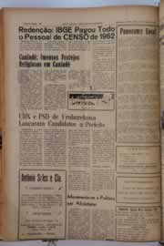 Página do jornal O Nordeste de junho de 1962