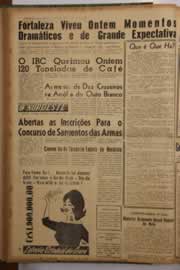 Página do jornal O Nordeste de julho de 1962