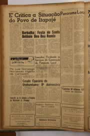 Página do jornal O Nordeste de julho de 1962