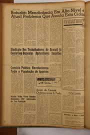 Página do jornal O Nordeste de julho de 1962