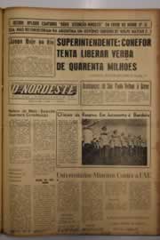 Página do jornal O Nordeste de agosto de 1962