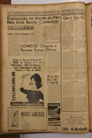Página do jornal O Nordeste de agosto de 1962