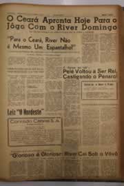 Página do jornal O Nordeste de agosto de 1962