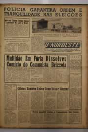 Página do jornal O Nordeste de setembro de 1962