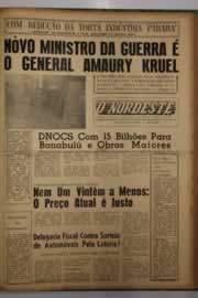 Página do jornal O Nordeste de setembro de 1962