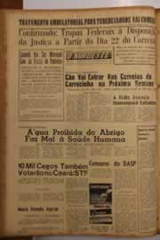 Página do jornal O Nordeste de setembro de 1962