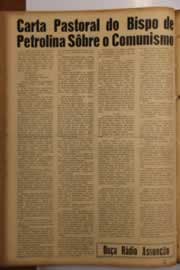 Página do jornal O Nordeste de setembro de 1962