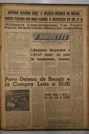 Página do jornal O Nordeste de setembro de 1962
