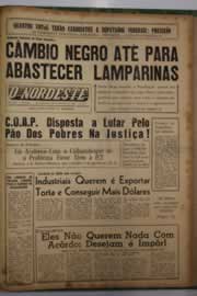 Página do jornal O Nordeste de setembro de 1962