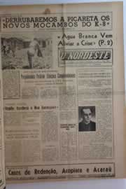 Página do jornal O Nordeste de janeiro de 1963