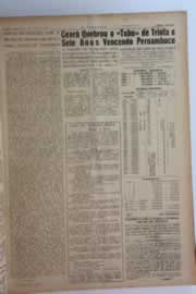 Página do jornal O Nordeste de janeiro de 1963