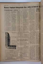 Página do jornal O Nordeste de janeiro de 1963
