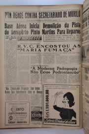 Página do jornal O Nordeste de janeiro de 1963