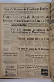 Página do jornal O Nordeste de janeiro de 1963