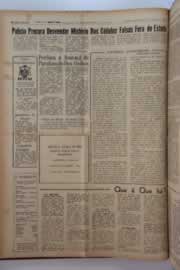 Página do jornal O Nordeste de janeiro de 1963