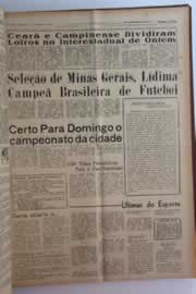 Página do jornal O Nordeste de janeiro de 1963
