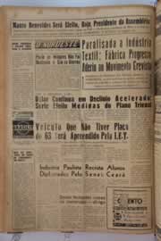 Página do jornal O Nordeste de março de 1963