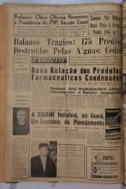 Página do jornal O Nordeste de março de 1963