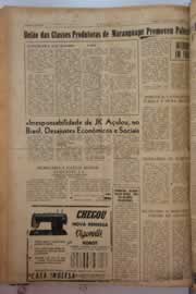 Página do jornal O Nordeste de março de 1963