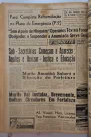 Página do jornal O Nordeste de março de 1963