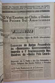 Página do jornal O Nordeste de abril de 1963