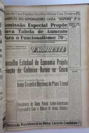Página do jornal O Nordeste de abril de 1963