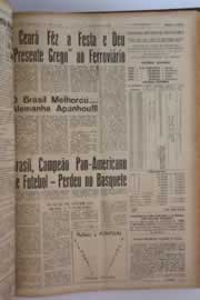 Página do jornal O Nordeste de maio de 1963