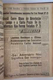 Página do jornal O Nordeste de maio de 1963