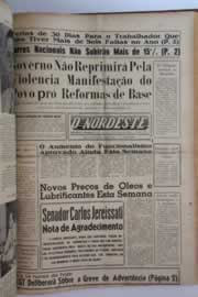 Página do jornal O Nordeste de maio de 1963