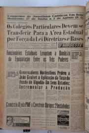 Página do jornal O Nordeste de maio de 1963